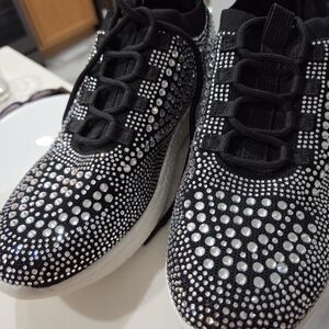 Blondo Black and Silver Athletic Shoes